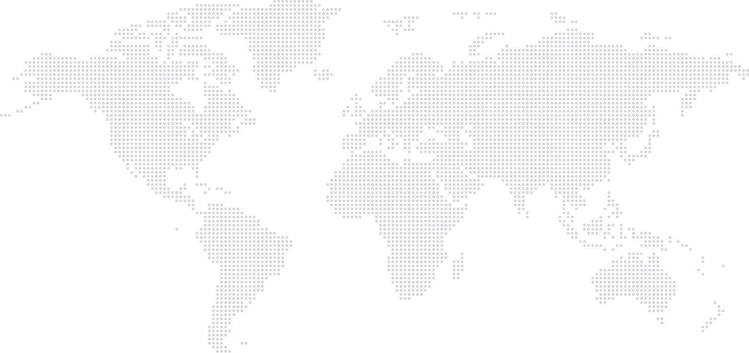 World map showing IPTV server locations across six continents with flag markers for Canada, USA, Mexico, Brazil, Argentina, France, Germany, Ireland, Nigeria, Russia, Indonesia and Australia